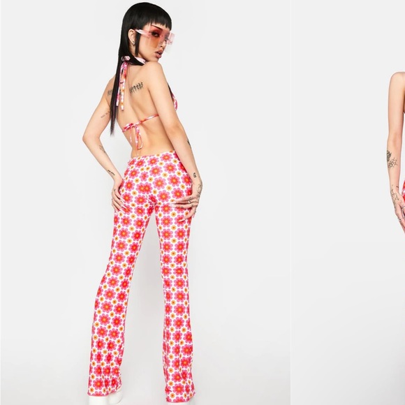 Live and let pants and crop top set - Picture 2 of 2